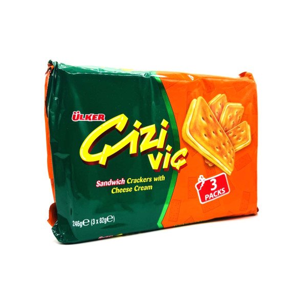 ULKER CIZI VIC CACKER RIPIENI DI CREMA SPALMABILE AL VIAGGIO) 3LU 246 G