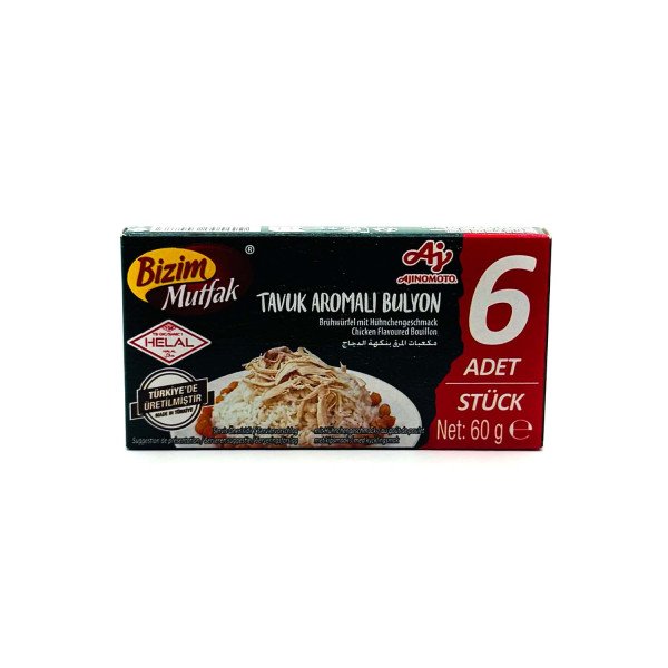 BIZIM TAVUK AROMALI BULYON 6 LI  60 G