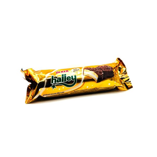 ULKER HALLEY MINI (BISCOTTI RIPIENI DI MARSHMELLOW RICOPERTI DI CIOCCOLATO) 77 G