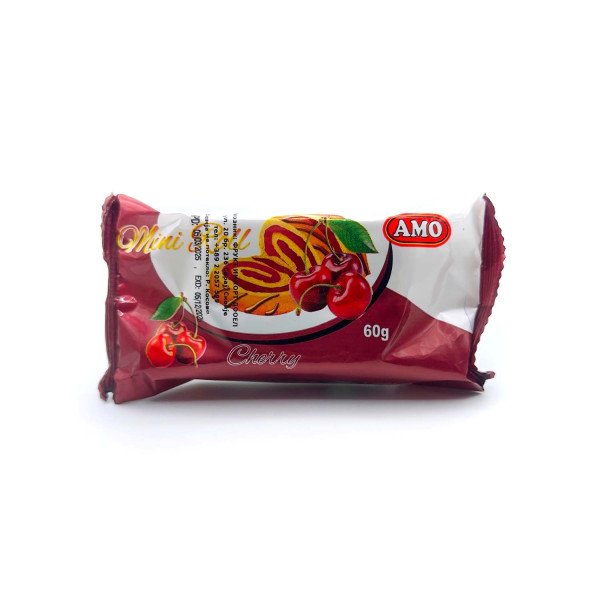 AMO MINI ROLL CHERRY 60GR