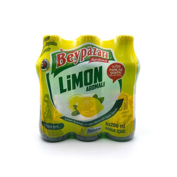 BEYPAZARI LIMON AROMALI (BEVANDA GASATA AL LIMONE) 6X200 ml