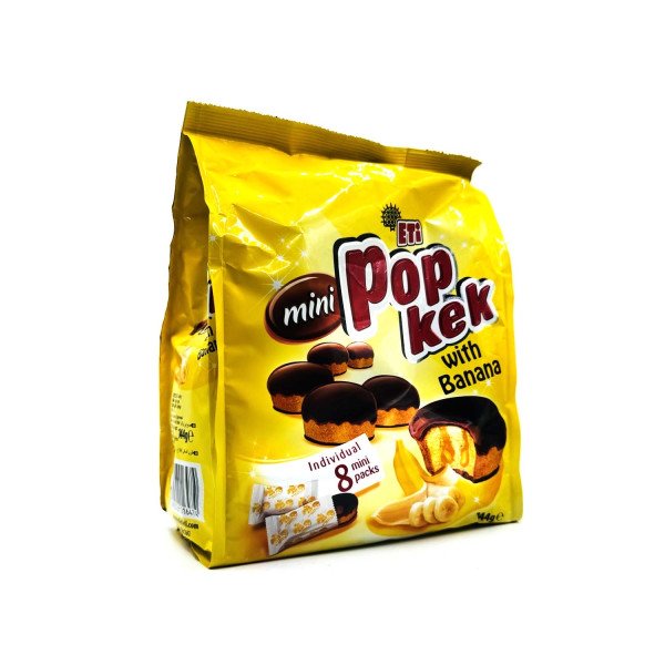 ETI MINI POP KEK MUZLU 144 GR(8x18 g)