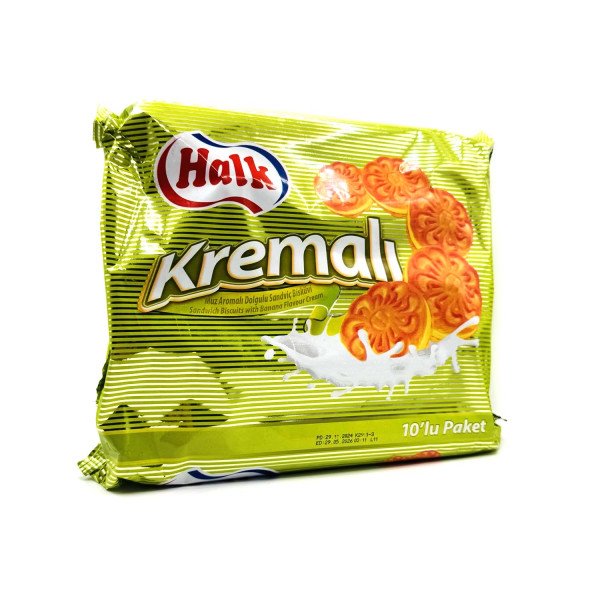 HALK KREMALI BISKUVI MUZ 10'lu 500 g