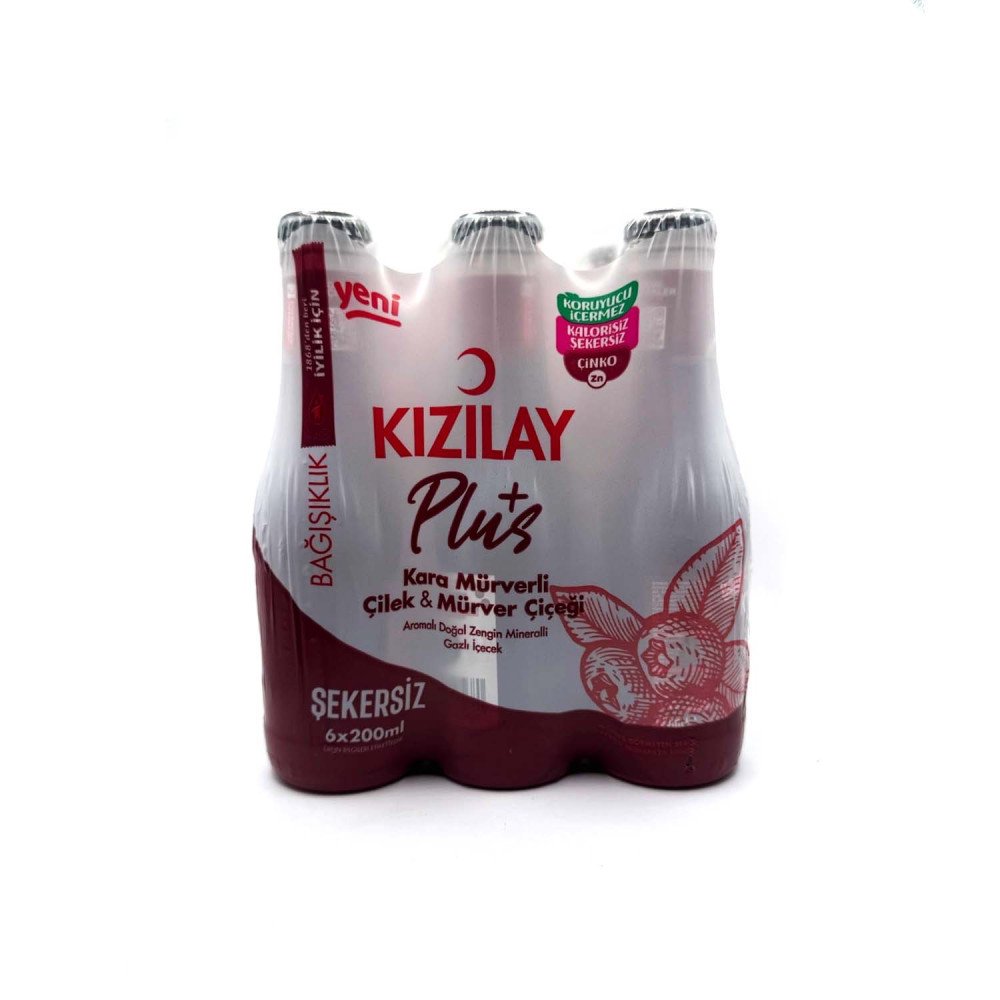 KIZILAY KARA MURVER LI  MADENSUYU 6x200ml KIZILAY KARA MURVER LI  MADENSUYU 6x200ml