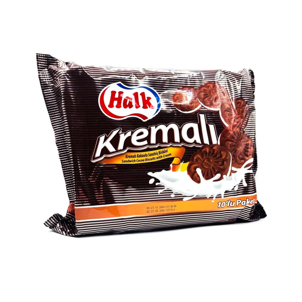 HALK KREMALI BISKUVI KAKAO (BISCOTTI CON CREMA AL CACAO) *8