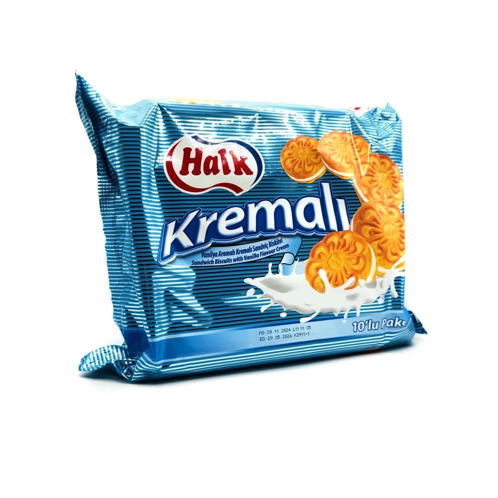 HALK KREMALI BISKUVI VANILYA (BISCOTTI CON CREMA ALLA VANIGLIA) 500 G