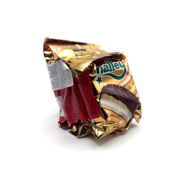 ULKER HALLEY (BISCOTTI RIPIENI DI MARSHMELLOW E RICOPERTI DI CIOCCOLATO)5 LI