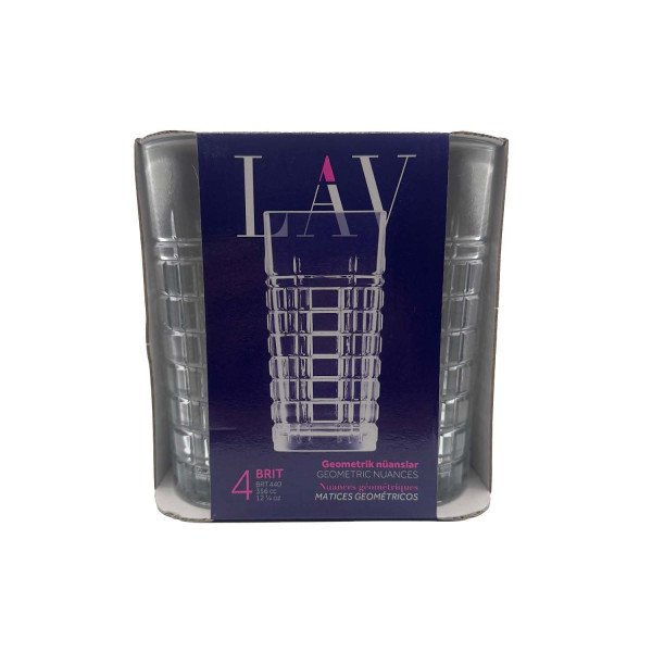 LAV BRIT SARGILI BARDAK 4 LU 356cc