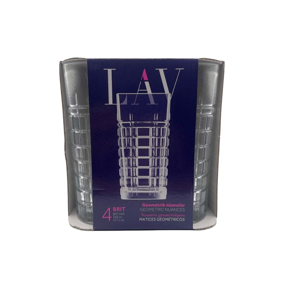 LAV BRIT SARGILI BARDAK 4 LU 356cc