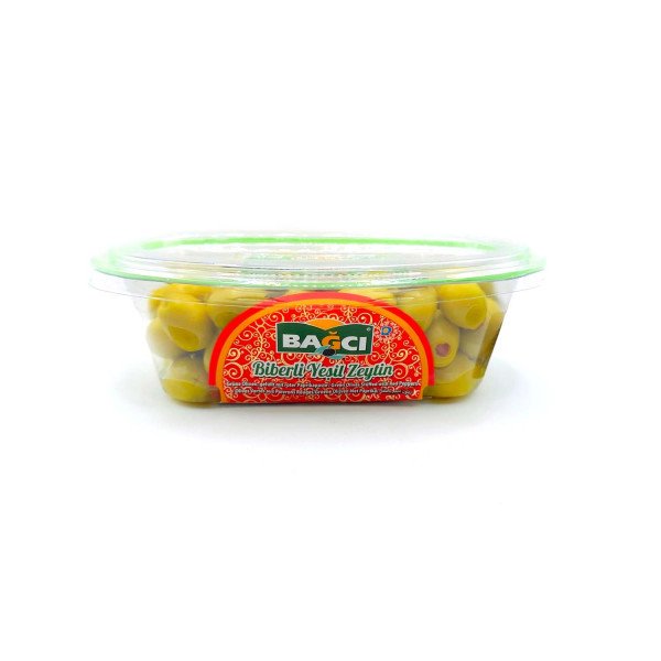 BAGCI BIBERLI YESIL ZEYTIN 400 GR