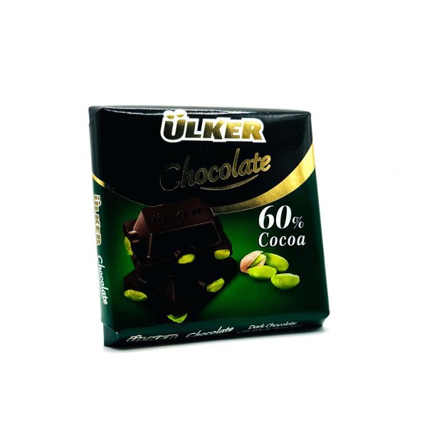 ULKER ANTEP FISTIKLI BITTER KARE CIKOLATA 65 G